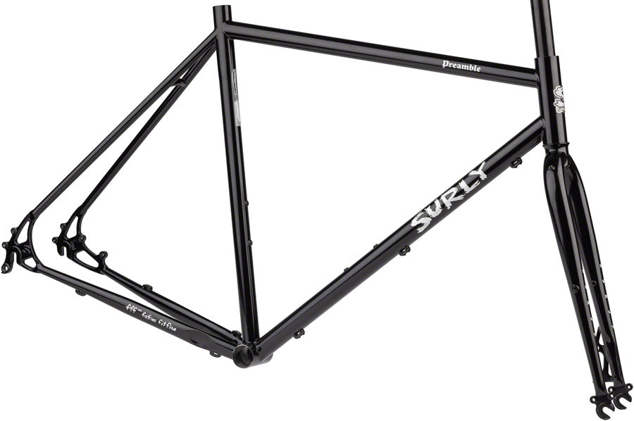 Surly Preamble Frameset - 700c Black Medium All-Road Frame Surly   