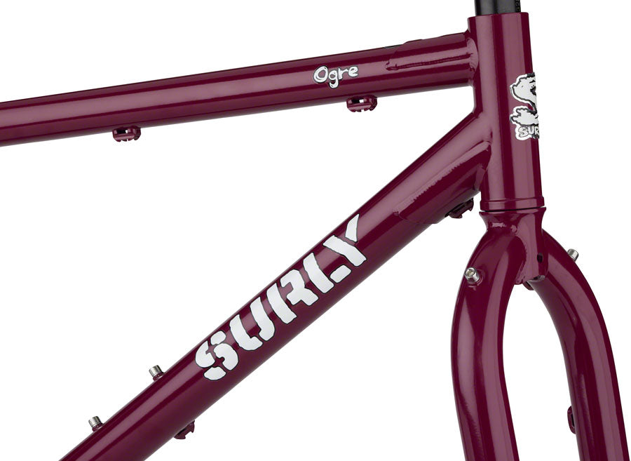 Surly Ogre Frameset - 29" Steel Fermented Plum X-Large Touring Frame Surly   