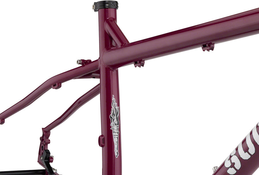 Surly Ogre Frameset - 29" Steel Fermented Plum Small Touring Frame Surly   