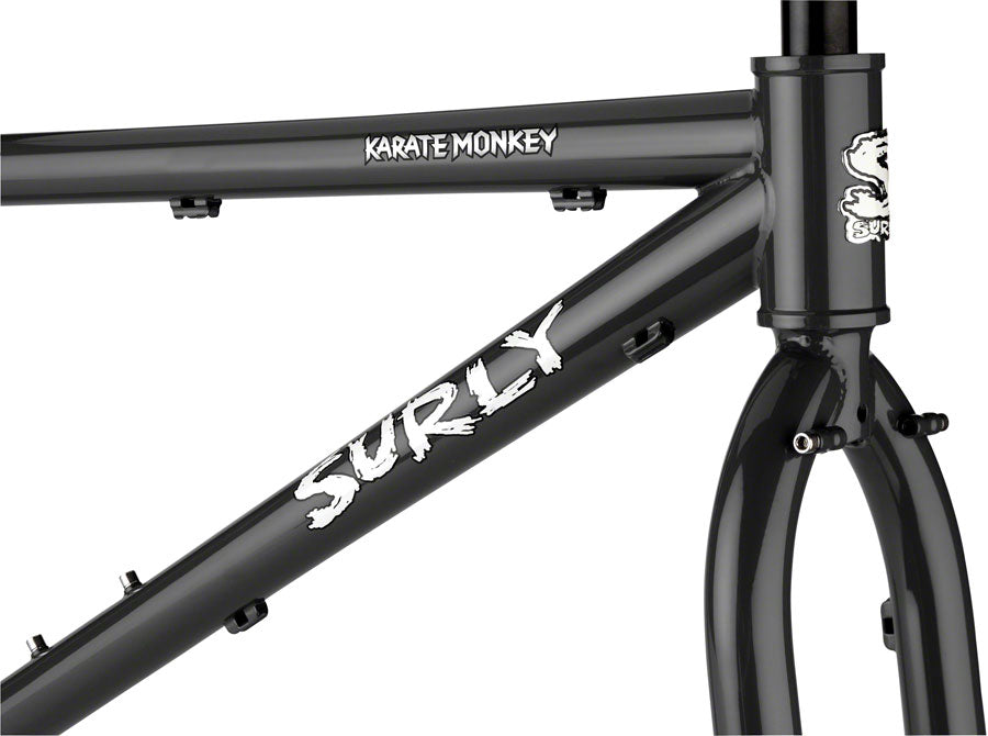 Surly Karate Monkey Frameset - 27.5" Steel Hi-Viz Black X-Small Mountain Frame Surly   