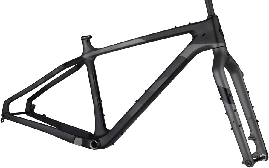 Salsa Beargrease Carbon Frameset XS Black Fat Bike Frame Salsa   