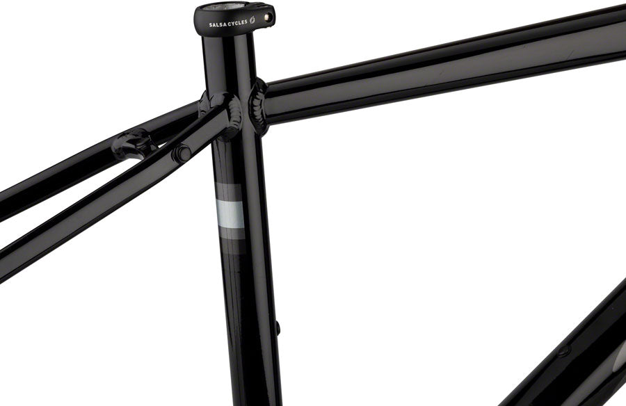 Salsa Journeyer Drop Bar Frameset - 700c/650b Aluminum Black 57cm All-Road Frame Salsa   
