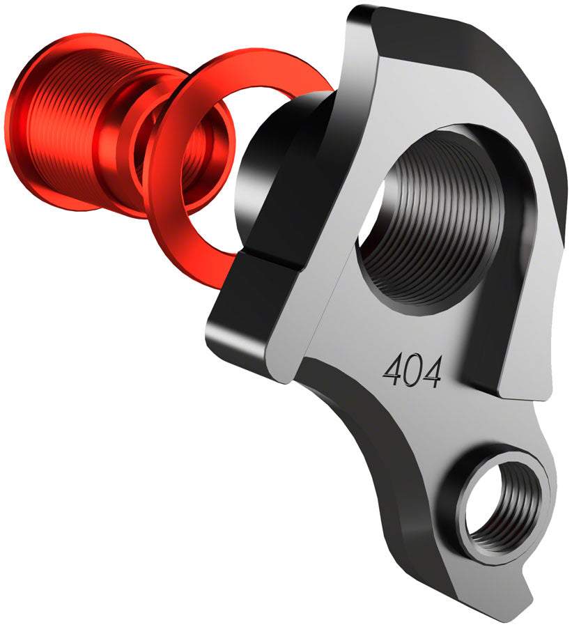 Wheels Manufacturing Universal Derailleur Hanger - 404-1 For Frames designed to accept SRAM UDH BLK/Red Derailleur Hangers and Hardware Wheels Manufacturing   