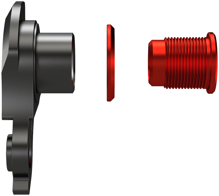 Wheels Manufacturing Universal Derailleur Hanger - 404-1 For Frames designed to accept SRAM UDH BLK/Red Derailleur Hangers and Hardware Wheels Manufacturing   