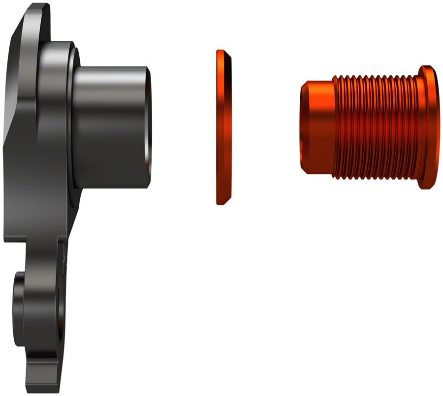 Wheels Manufacturing Universal Derailleur Hanger - 404-3 For Frames designed to accept SRAM UDH BLK/Orange Derailleur Hangers and Hardware Wheels Manufacturing   