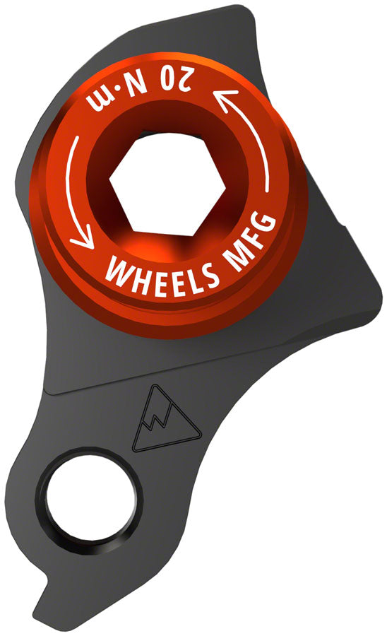 Wheels Manufacturing Universal Derailleur Hanger - 404-3 For Frames designed to accept SRAM UDH BLK/Orange Derailleur Hangers and Hardware Wheels Manufacturing   
