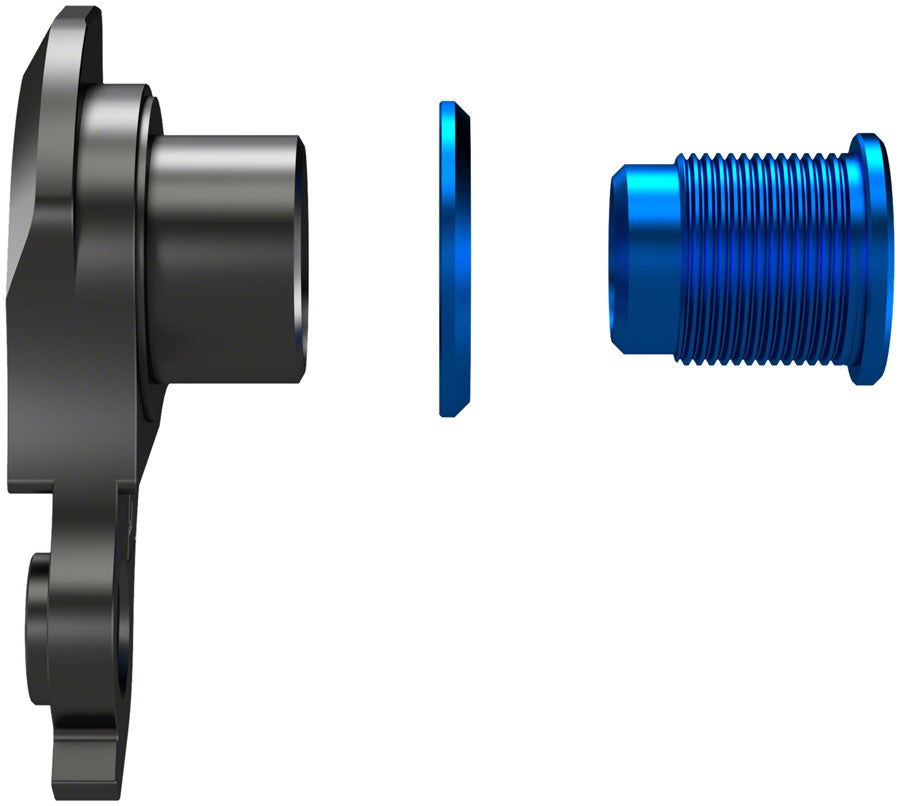 Wheels Manufacturing Universal Derailleur Hanger - 404-5 For Frames designed to accept SRAM UDH BLK/Teal Derailleur Hangers and Hardware Wheels Manufacturing   