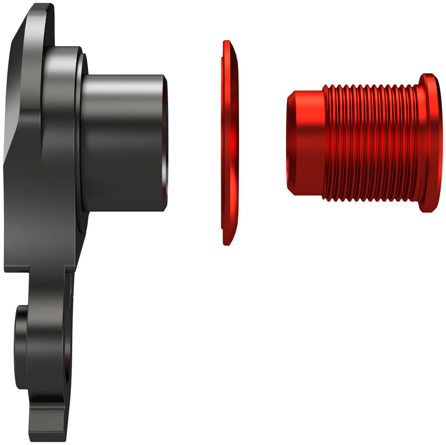 Wheels Manufacturing Universal Derailleur Hanger - 487-1 For Trek ABP MTB Frames designed to accept SRAM UDH BLK/Red Derailleur Hangers and Hardware Wheels Manufacturing   