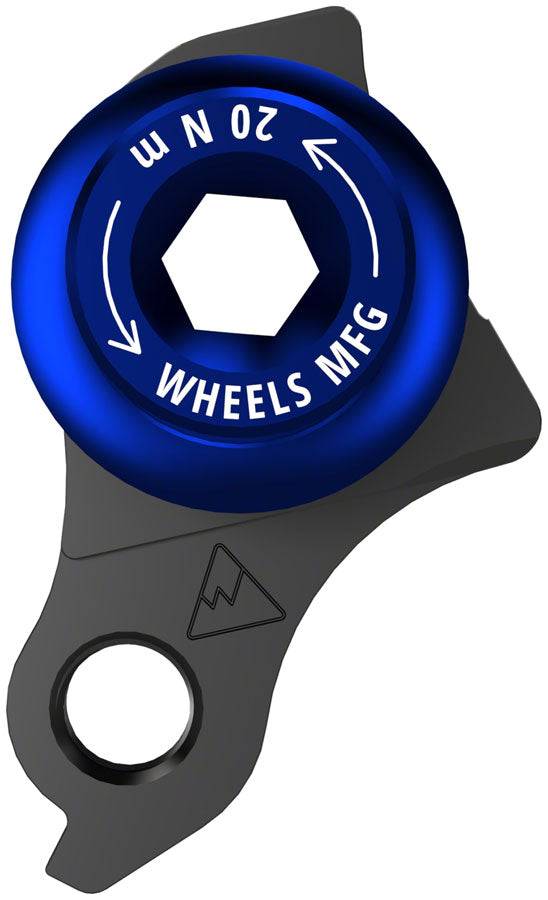 Wheels Manufacturing Universal Derailleur Hanger - 487-6 For Trek ABP MTB Frames designed to accept SRAM UDH BLK/Blue Derailleur Hangers and Hardware Wheels Manufacturing   