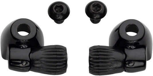 Problem Solvers Downtube Housing Stops with Barrel Adjusters Black Cable Stop and Guides Problem Solvers   