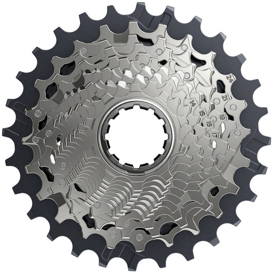 SRAM Force AXS XG-1270 Cassette - 12-Speed 10-28t Silver For XDR Driver Body D1 Cassettes and Cogs SRAM   