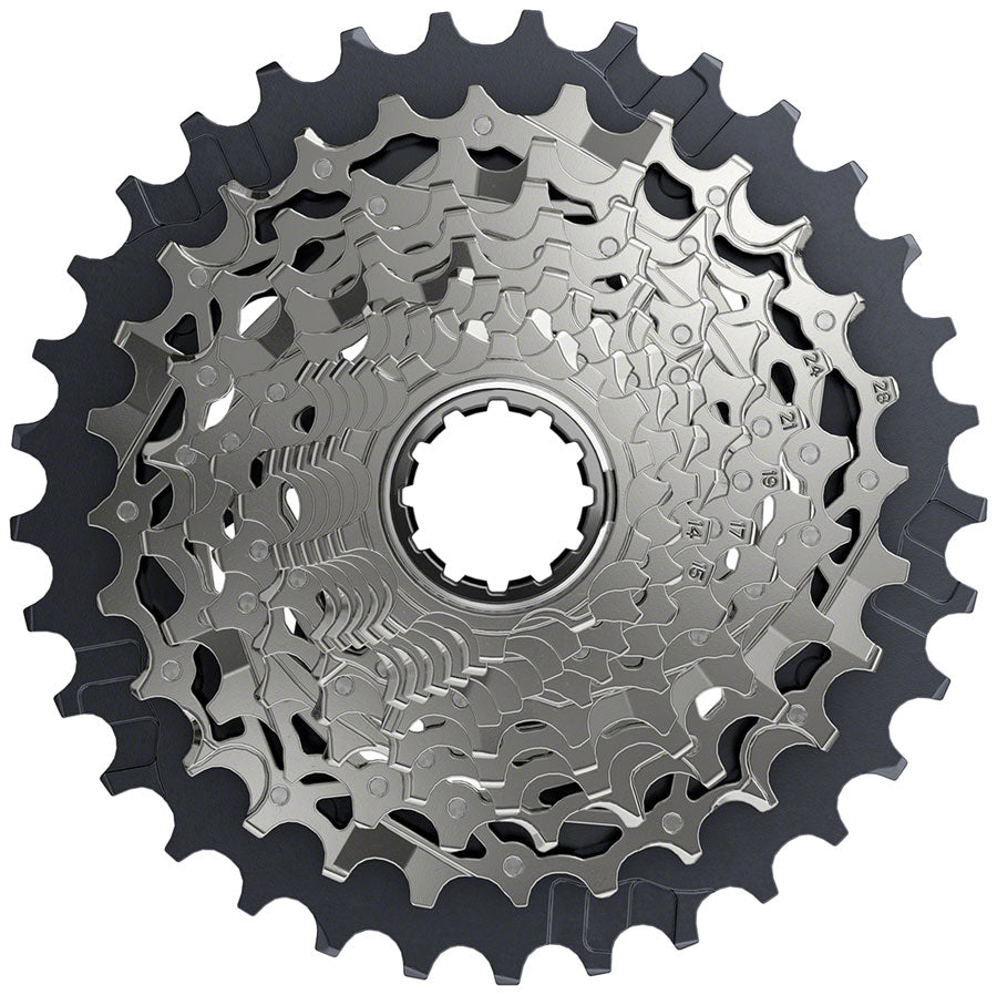 SRAM Force AXS XG-1270 Cassette - 12-Speed 10-33t Silver For XDR Driver Body D1 Cassettes and Cogs SRAM   