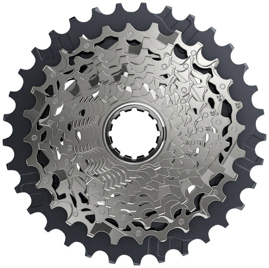 SRAM Force AXS XG-1270 Cassette - 12-Speed 10-33t Silver For XDR Driver Body D1 Cassettes and Cogs SRAM   