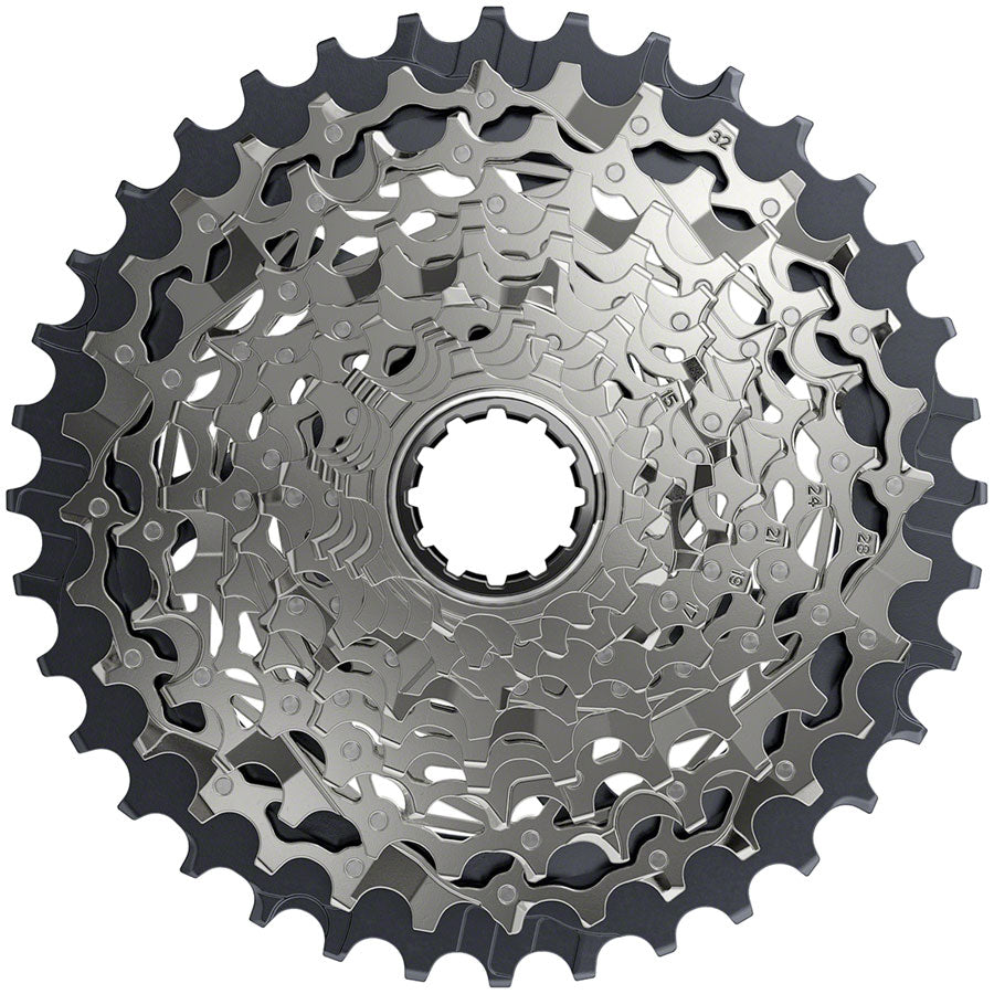 SRAM Force AXS XG-1270 Cassette - 12-Speed 10-36t Silver For XDR Driver Body D1 Cassettes and Cogs SRAM   