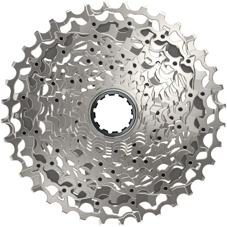 SRAM Rival AXS XG-1250 Cassette - 12-Speed 10-36t Silver For XDR Driver Body D1 Cassettes and Cogs SRAM   