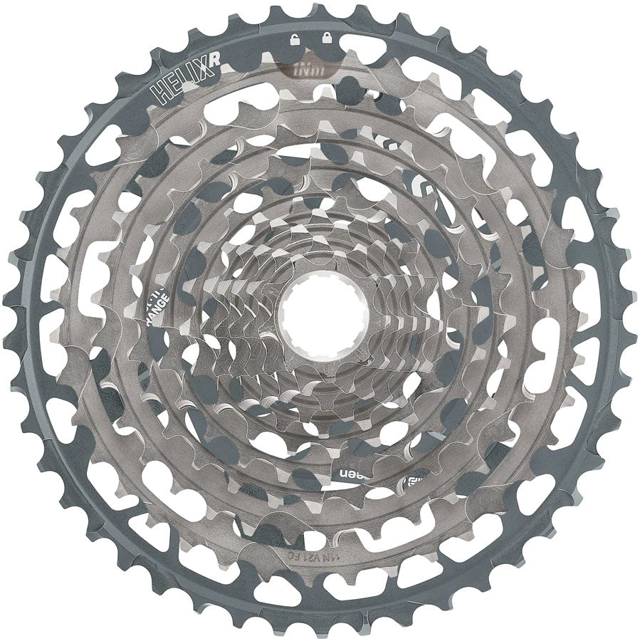 e*thirteen Helix R Cassette - 11-Speed 9-46t Nickel/Gray Cassettes and Cogs E*thirteen   