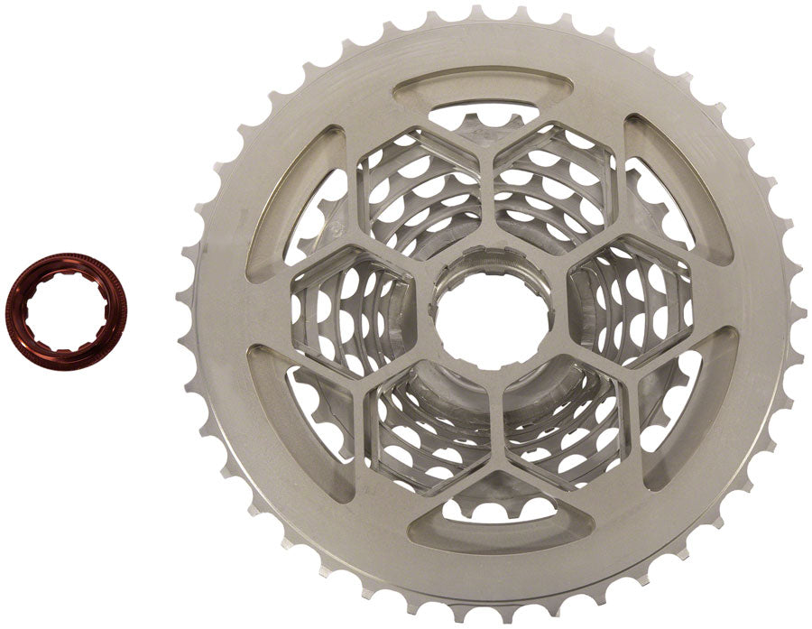 Prestacycle UniBlock PRO Gravel Cassette - 11-Speed For HG 11 Freehub 11-42 Silver Cassettes and Cogs Prestacycle   