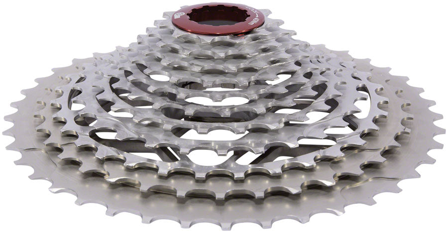Prestacycle UniBlock PRO Gravel Cassette - 11-Speed For HG 11 Freehub 11-42 Silver Cassettes and Cogs Prestacycle   