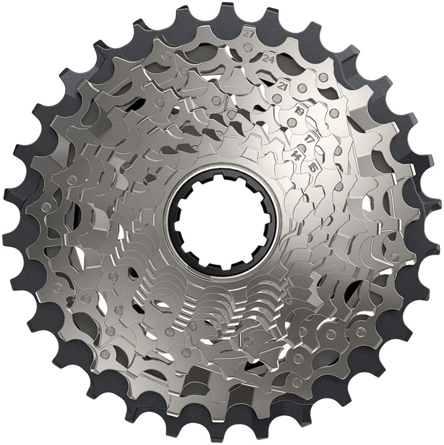 SRAM Force AXS XG-1270 Cassette - 12-Speed 10-30t Silver For XDR Driver Body D1 Cassettes and Cogs SRAM   