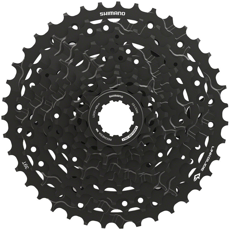 Shimano CUES  CS-LG300-10 Cassette - 10-Speed 11-39t LINKGLIDE Black Cassettes and Cogs Shimano   