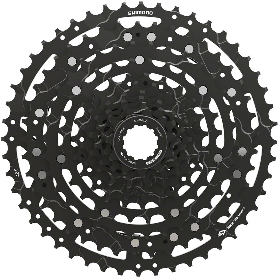 Shimano CUES  CS-LG300-10 Cassette - 10-Speed 11-48t LINKGLIDE Black Cassettes and Cogs Shimano   