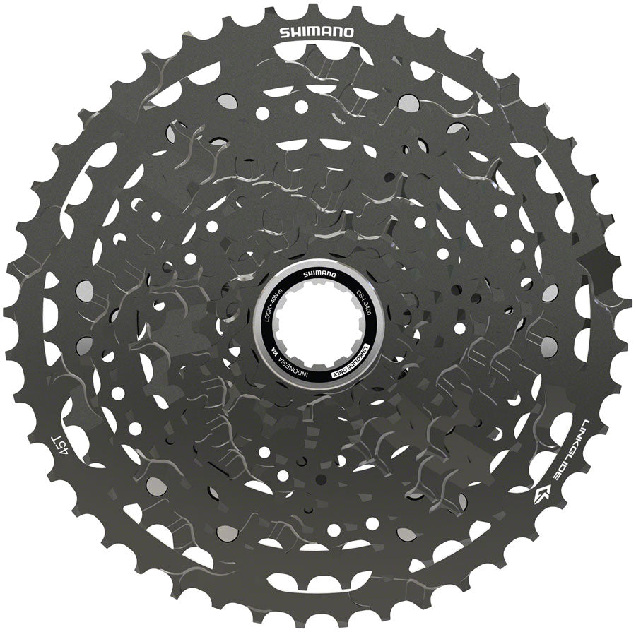Shimano CUES  CS-LG400-11 Cassette - 11-Speed 11-45t LINKGLIDE Black Cassettes and Cogs Shimano   
