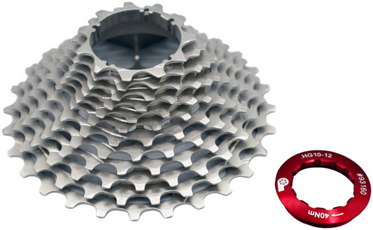 Prestacycle UniBlock PRO Cassette - 12-Speed Shimano For HG 12 Freehub 11-34 Silver Cassettes and Cogs Prestacycle   