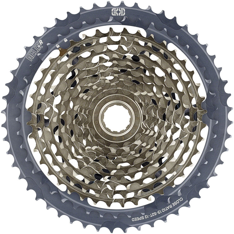 e*thirteen Helix Race Cassette - 12-Speed 13-52t Gray Cassettes and Cogs E*thirteen   