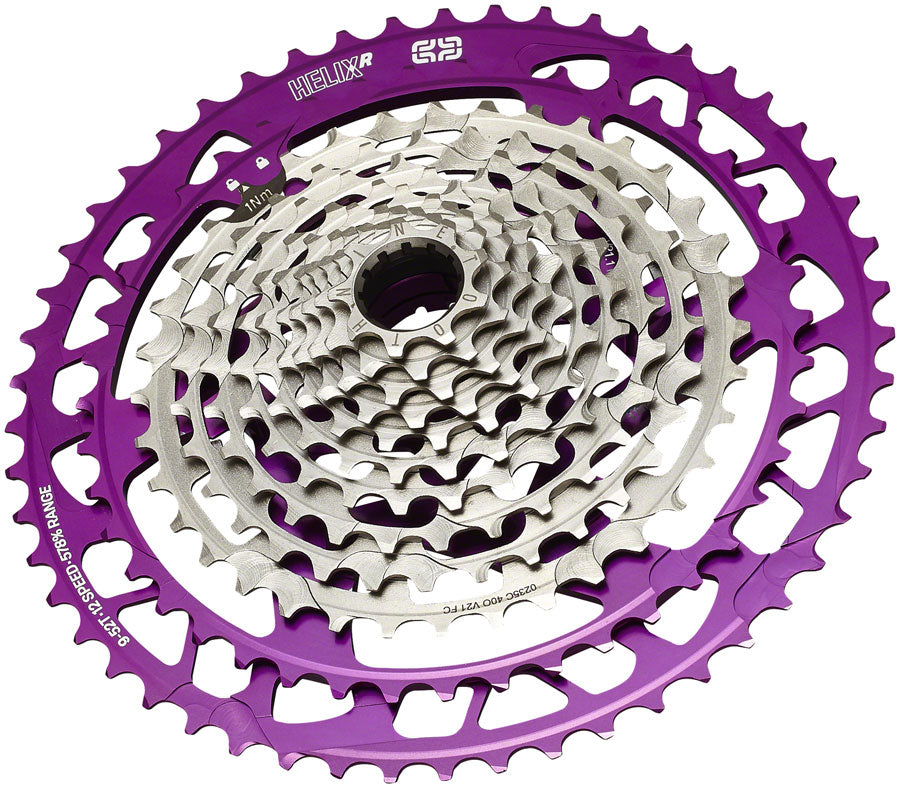 e*thirteen Helix Race Cassette - 12-Speed 9-52t Eggplant Cassettes and Cogs E*thirteen   