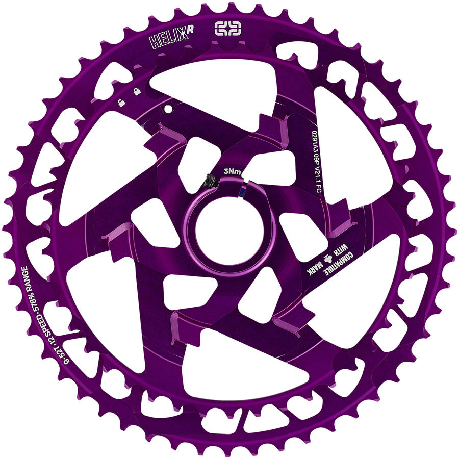 e*thirteen Helix Race Cassette - 12-Speed 9-52t Eggplant Cassettes and Cogs E*thirteen   