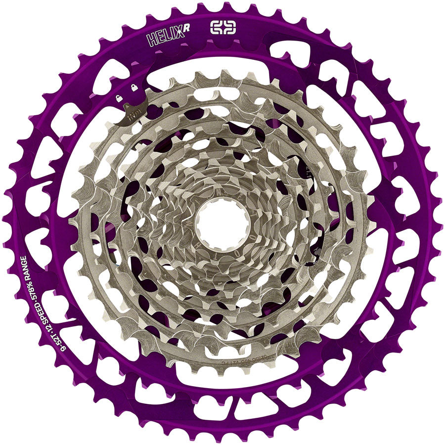 e*thirteen Helix Race Cassette - 12-Speed 9-52t Eggplant Cassettes and Cogs E*thirteen   