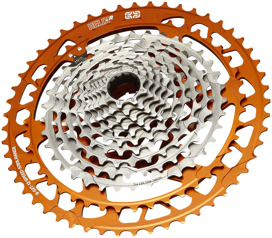 e*thirteen Helix Race Cassette - 12-Speed 9-52t Naranja Cassettes and Cogs E*thirteen   