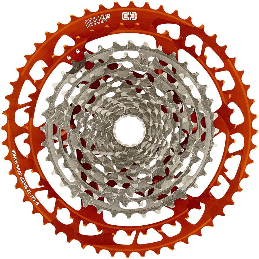 e*thirteen Helix Race Cassette - 12-Speed 9-52t Naranja Cassettes and Cogs E*thirteen   