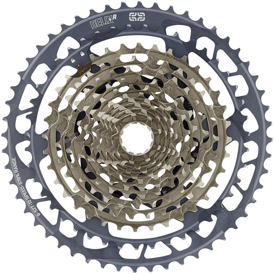 e*thirteen Helix Race Cassette - 12-Speed 9-52t Gray Cassettes and Cogs E*thirteen   