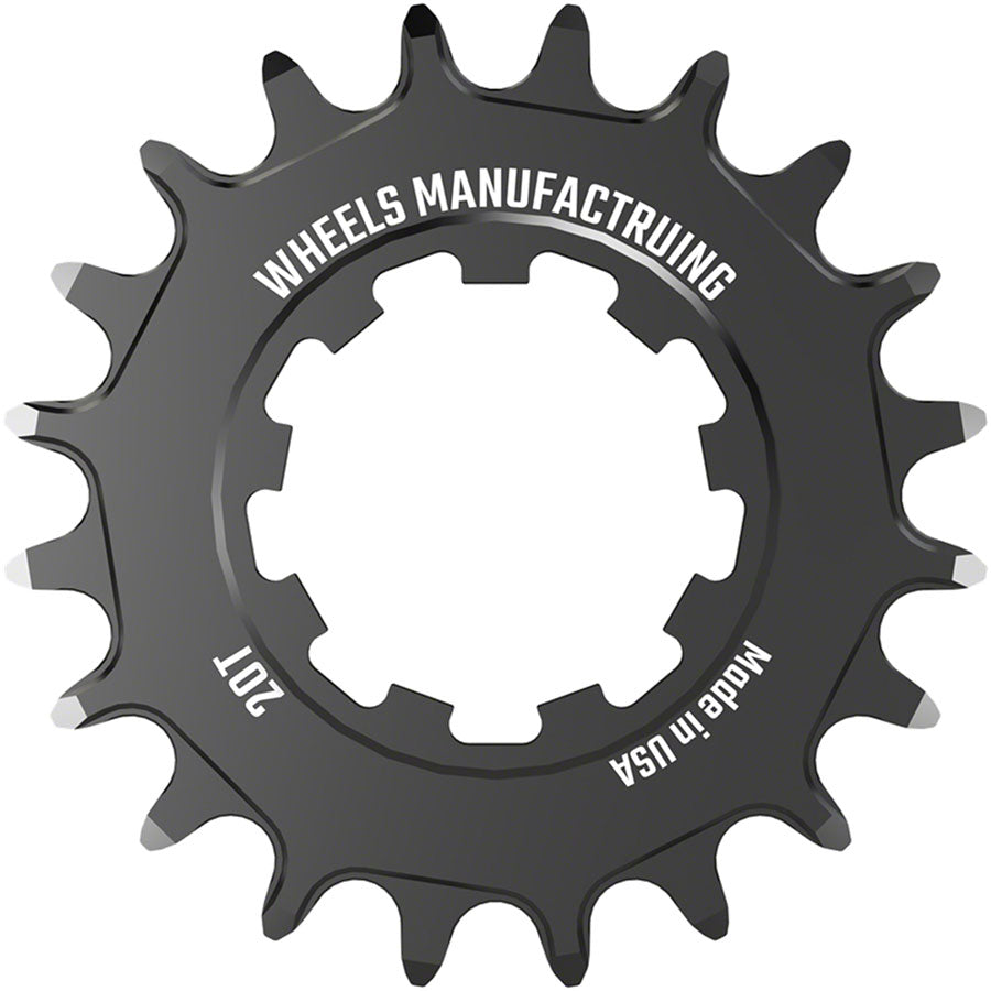 Wheels Manufacturing SOLO-XD Cog - 20t Black Driver and Single Cog Wheels Manufacturing   