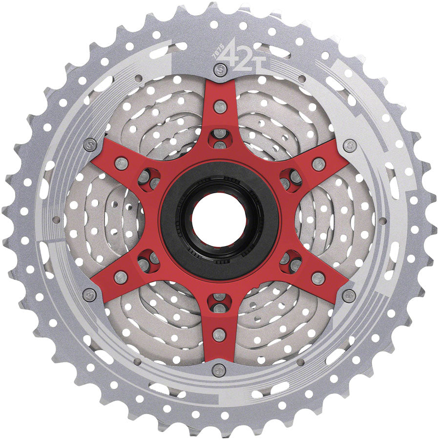 SunRace MX9X Cassette - 11-Speed 10-42t Metallic Silver For XD Driver Body Cassettes and Cogs SunRace   
