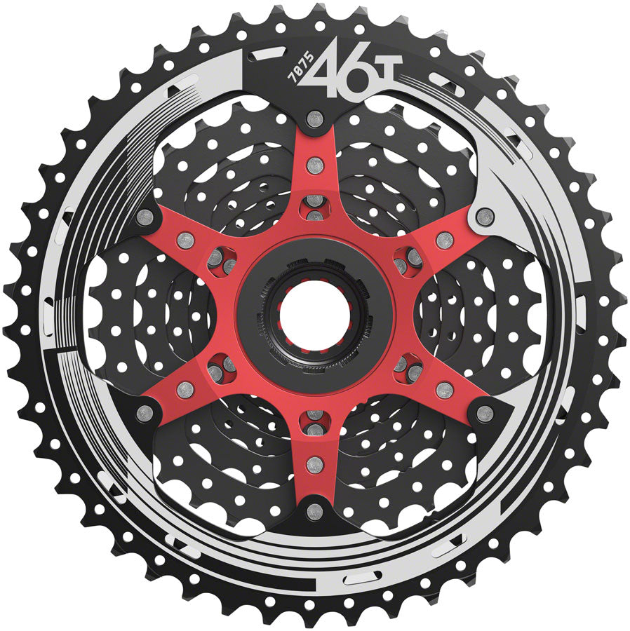 SunRace MX9X Cassette - 11-Speed 10-46t Black Chrome For XD Driver Body Cassettes and Cogs SunRace   