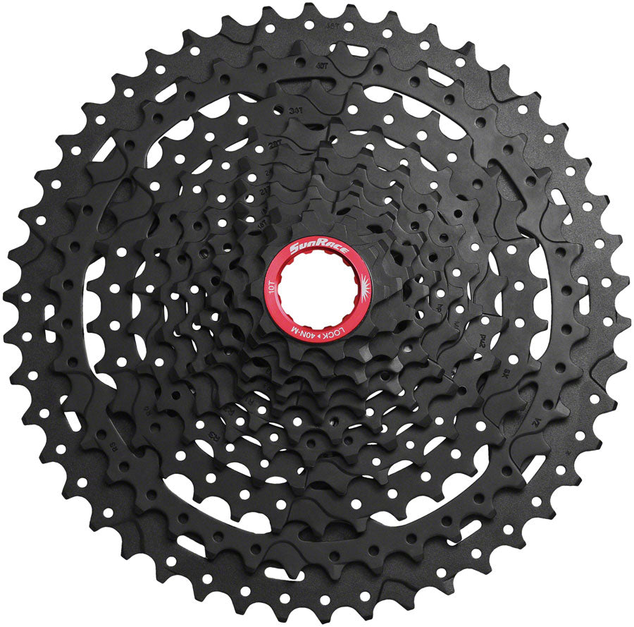 SunRace MX9X Cassette - 11-Speed 10-46t Black Chrome For XD Driver Body Cassettes and Cogs SunRace   