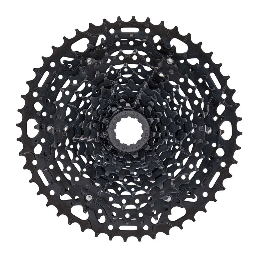 microSHIFT ADVENT X Cassette - 10 Speed 11-48T ED Black Hardened Steel Cogs Cassettes and Cogs microSHIFT   