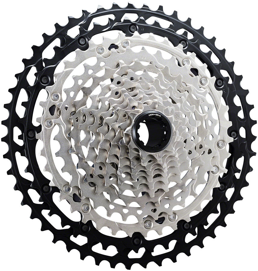 Shimano XT CS-M8100 Cassette - 12-Speed 10-51t Silver/Black Micro Spline Cassettes and Cogs Shimano   