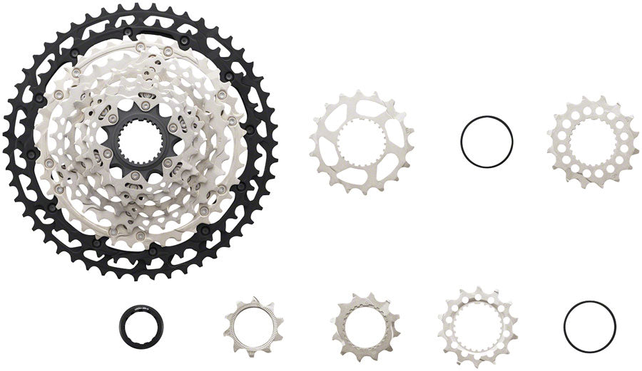 Shimano XT CS-M8100 Cassette - 12-Speed 10-45t Silver/Black Micro Spline Cassettes and Cogs Shimano   