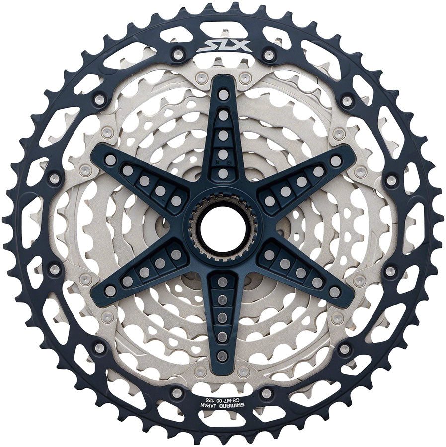 Shimano SLX CS-M7100 Cassette - 12-Speed 10-45t Silver/Black Micro Spline Cassettes and Cogs Shimano   