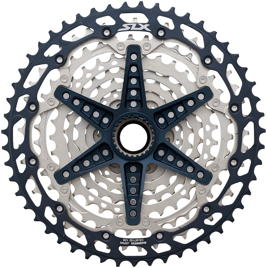 Shimano SLX CS-M7100 Cassette - 12-Speed 10-51t Silver/Black Micro Spline Cassettes and Cogs Shimano   