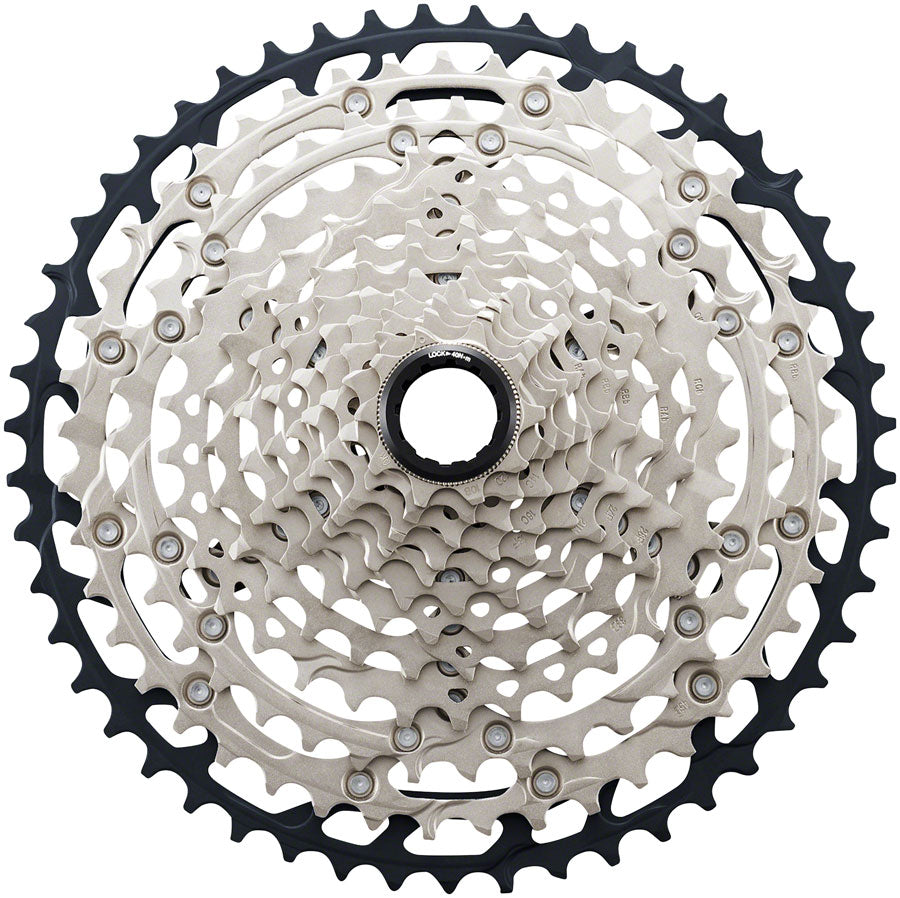 Shimano SLX CS-M7100 Cassette - 12-Speed 10-45t Silver/Black Micro Spline Cassettes and Cogs Shimano   