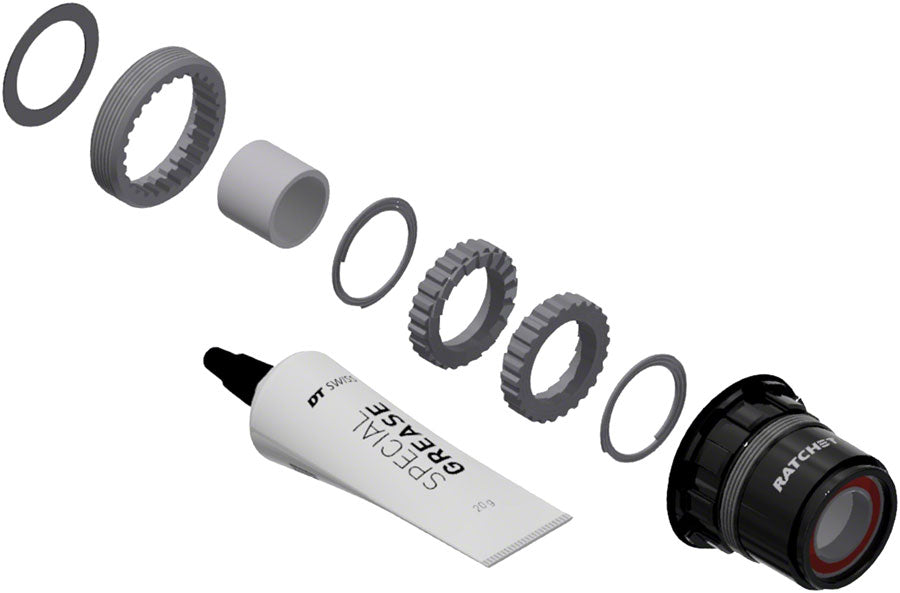 DT Swiss Ratchet LN Freehub Body Upgrade Kit - SRAM XDR Standard Aluminum Sealed Bearing 18T Freehubs DT Swiss   