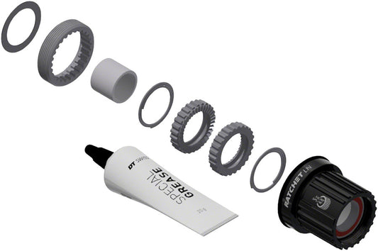 DT Swiss Ratchet LN Freehub Body Upgrade Kit - Shimano Micro Spline Standard Aluminum Sealed Bearing 36T Freehubs DT Swiss   