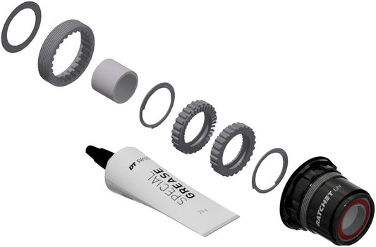 DT Swiss Ratchet LN Freehub Body Upgrade Kit - SRAM XD Standard Aluminum Sealed Bearing 36T Freehubs DT Swiss   