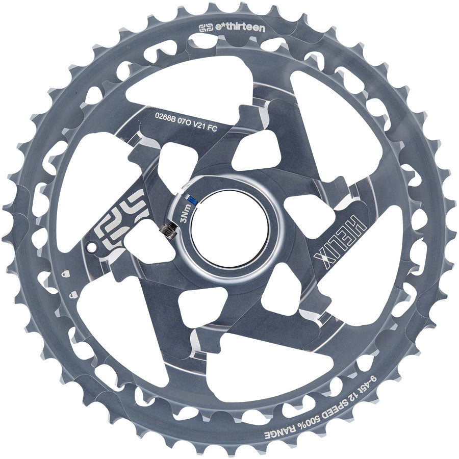 e*thirteen Helix Race Cassette - 12-Speed 9-45t Gray Cassettes and Cogs E*thirteen   