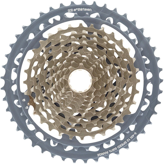 e*thirteen Helix Race Cassette - 12-Speed 9-45t Gray Cassettes and Cogs E*thirteen   