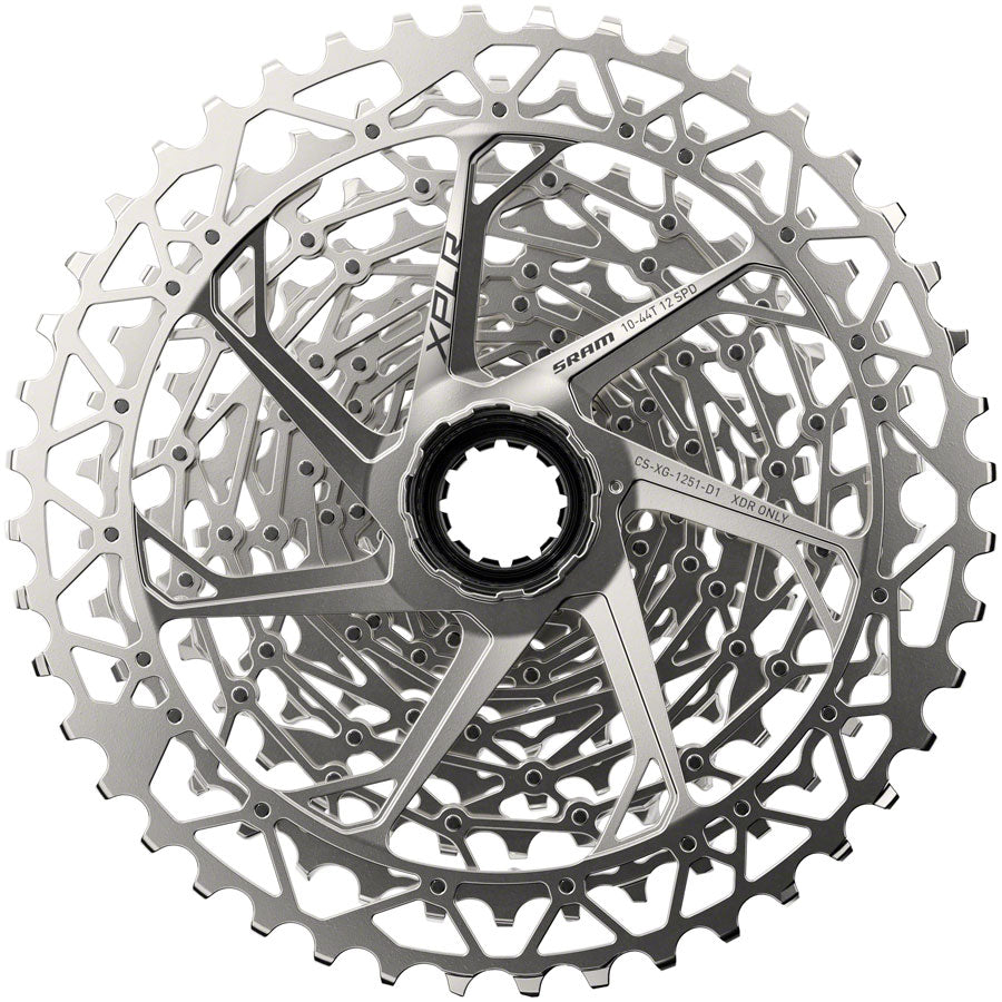 SRAM XPLR XG-1251 Cassette - 12-Speed 10-44t Silver For XDR Driver Body D1 Cassettes and Cogs SRAM   